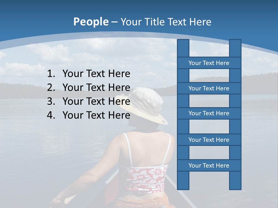 Water Cottage Green PowerPoint Template