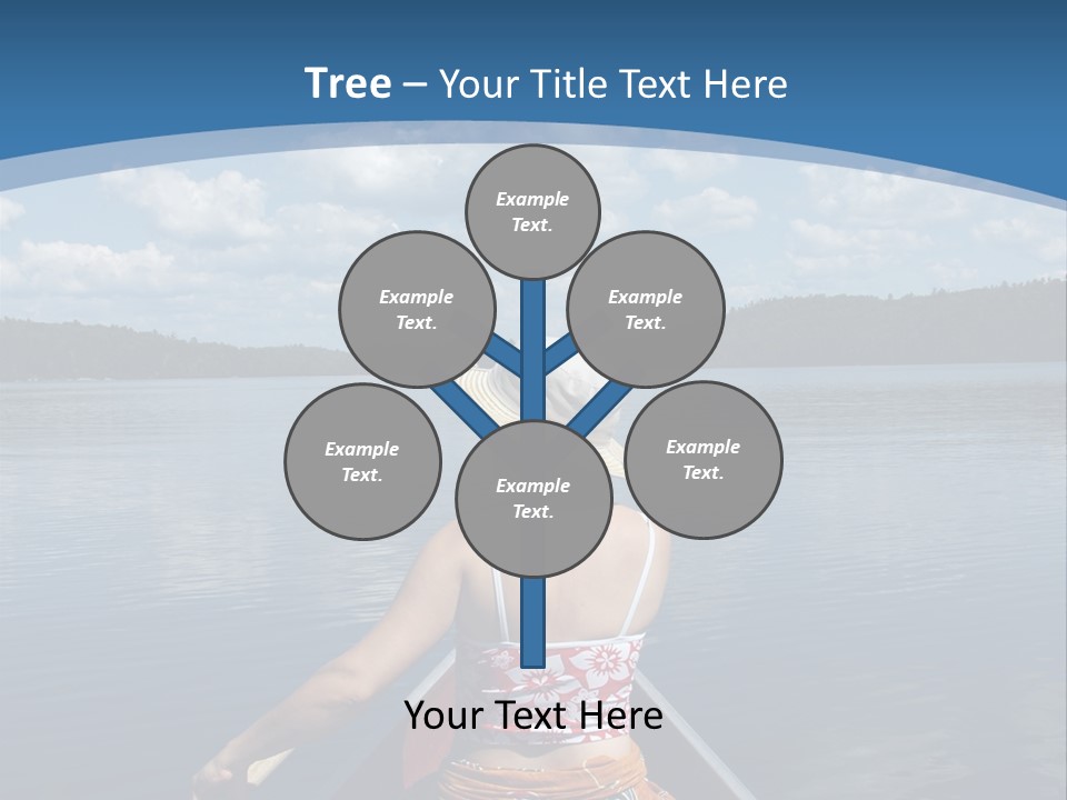 Water Cottage Green PowerPoint Template