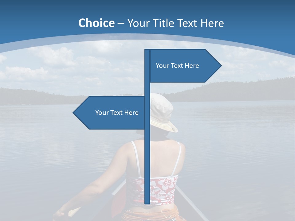 Water Cottage Green PowerPoint Template