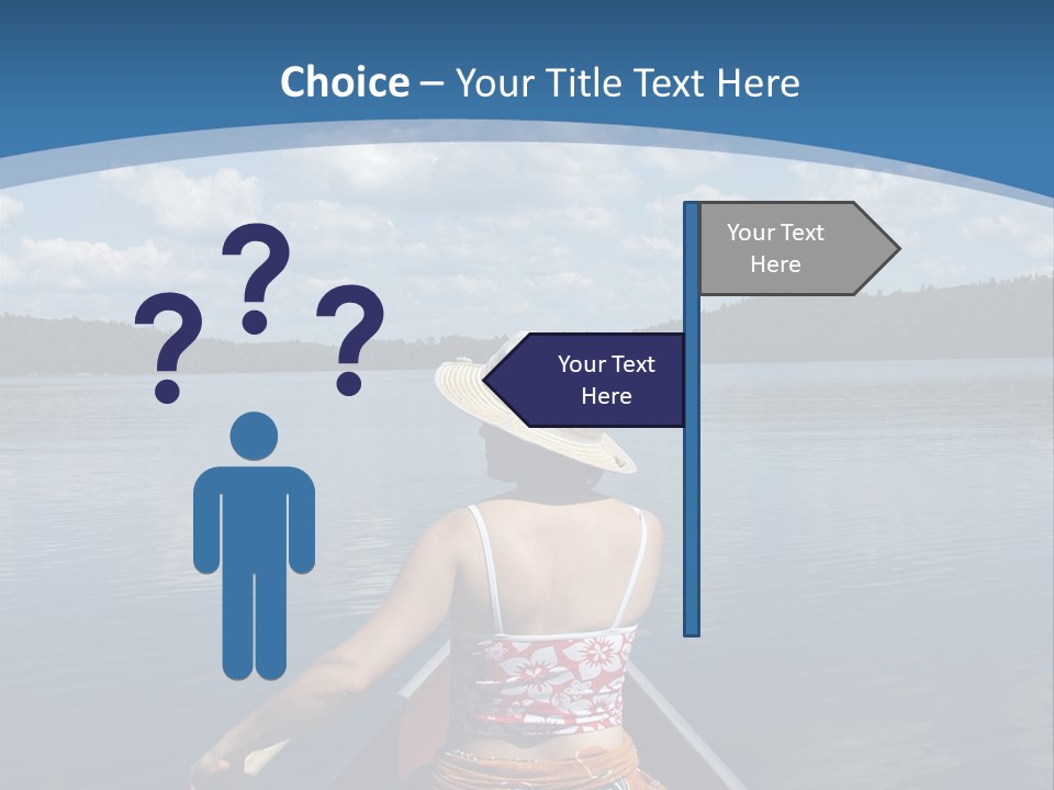 Water Cottage Green PowerPoint Template