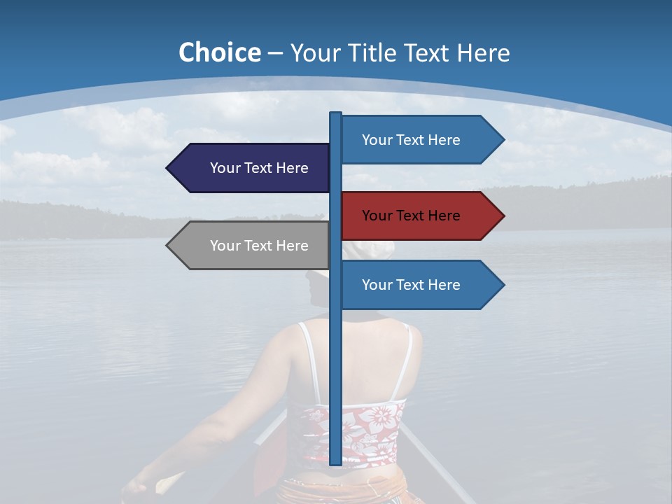 Water Cottage Green PowerPoint Template