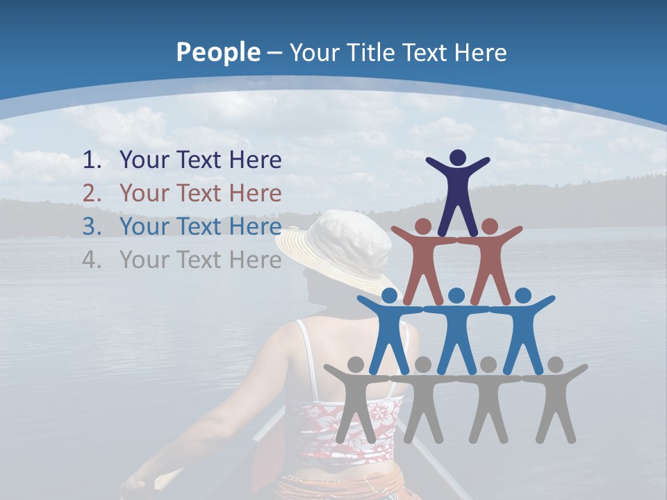 Water Cottage Green PowerPoint Template