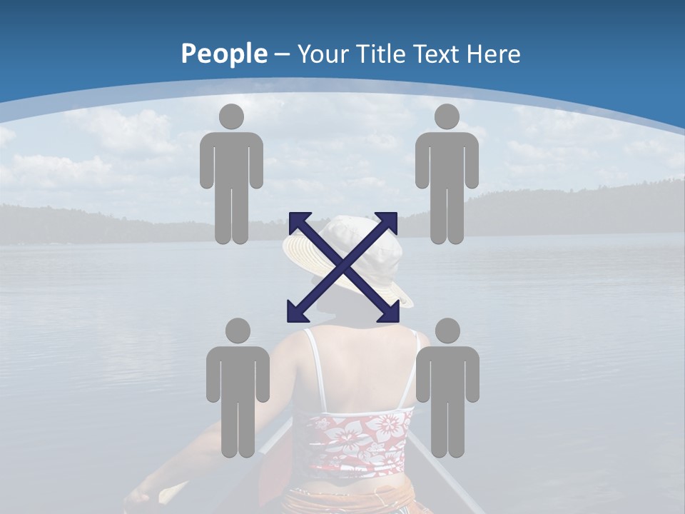 Water Cottage Green PowerPoint Template