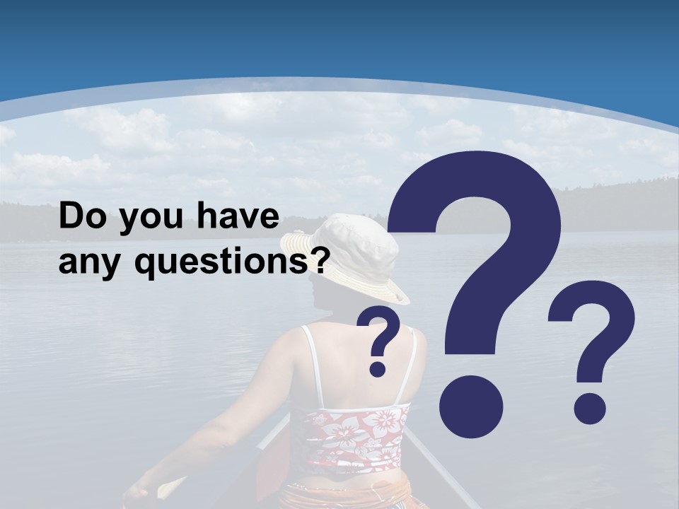 Water Cottage Green PowerPoint Template