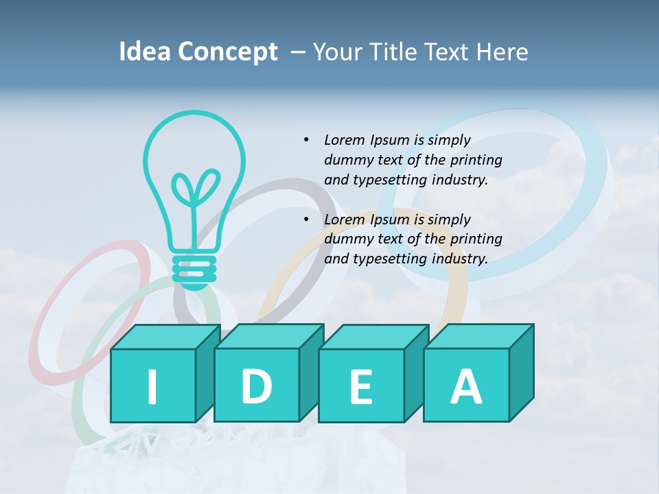 Attribute Ring Colored PowerPoint Template
