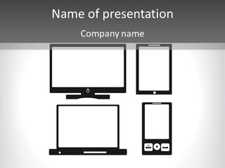 Notebook Modern Icon PowerPoint Template