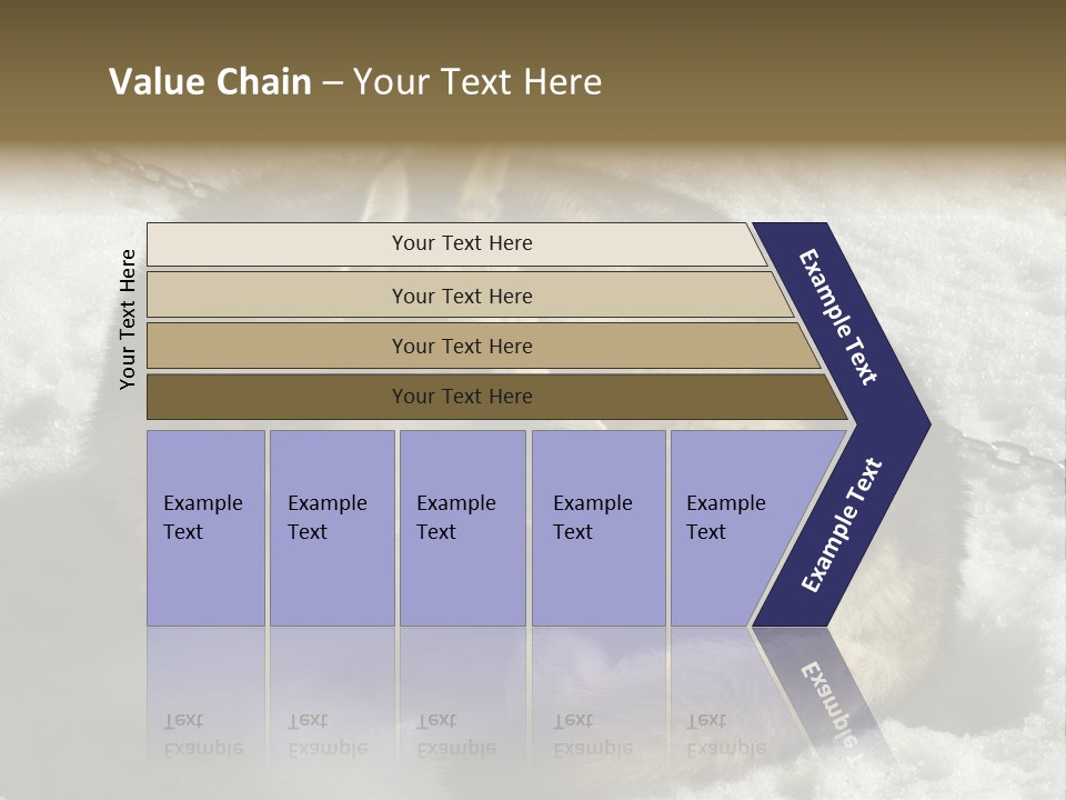 Snow White Husky PowerPoint Template