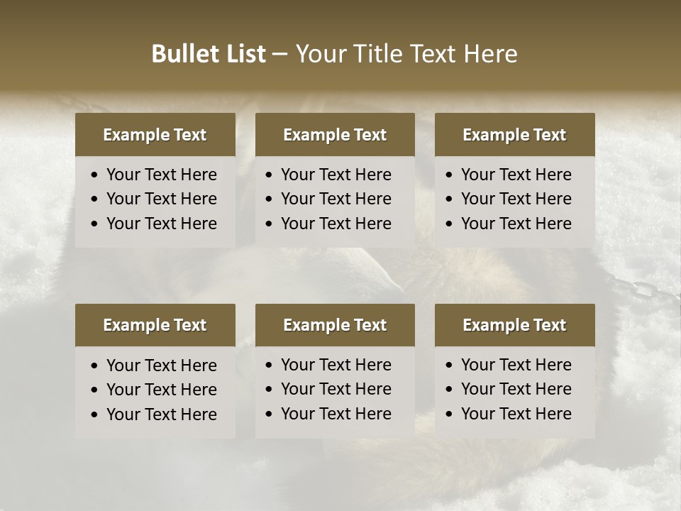 Snow White Husky PowerPoint Template