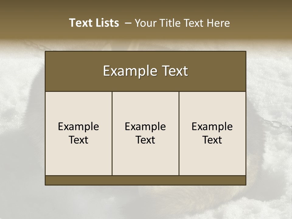 Snow White Husky PowerPoint Template