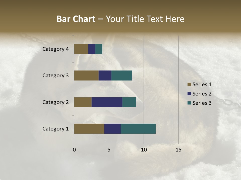 Snow White Husky PowerPoint Template