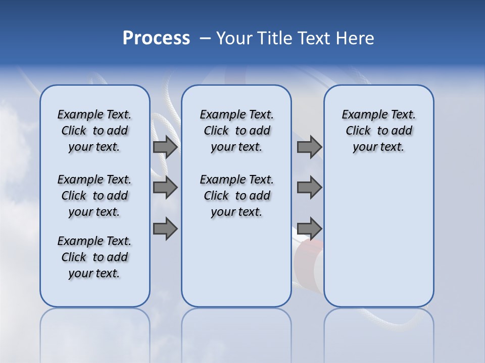 A Life Preserver Floating In The Air On A Cloudy Day PowerPoint Template