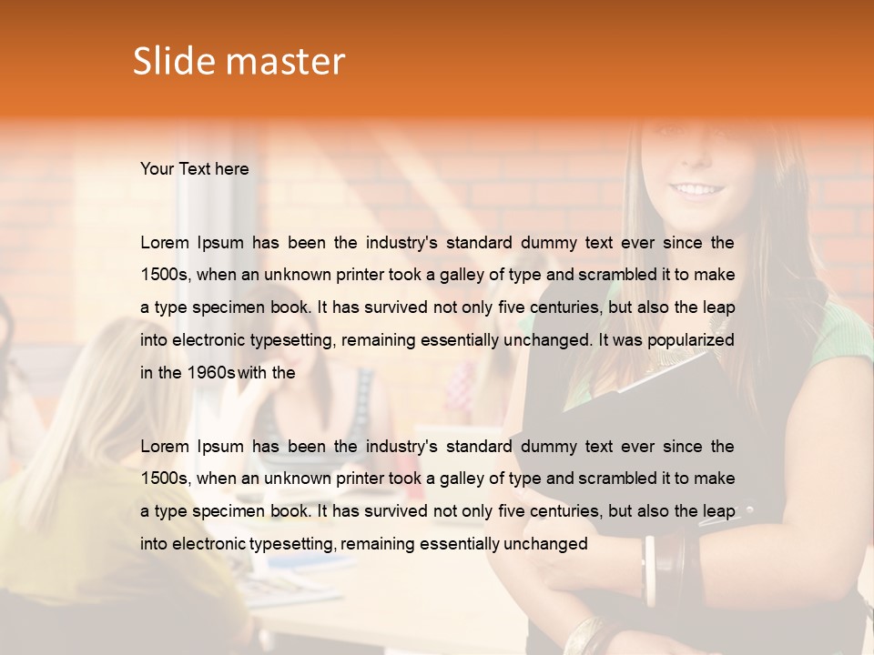 Horizontal Having Clothing PowerPoint Template