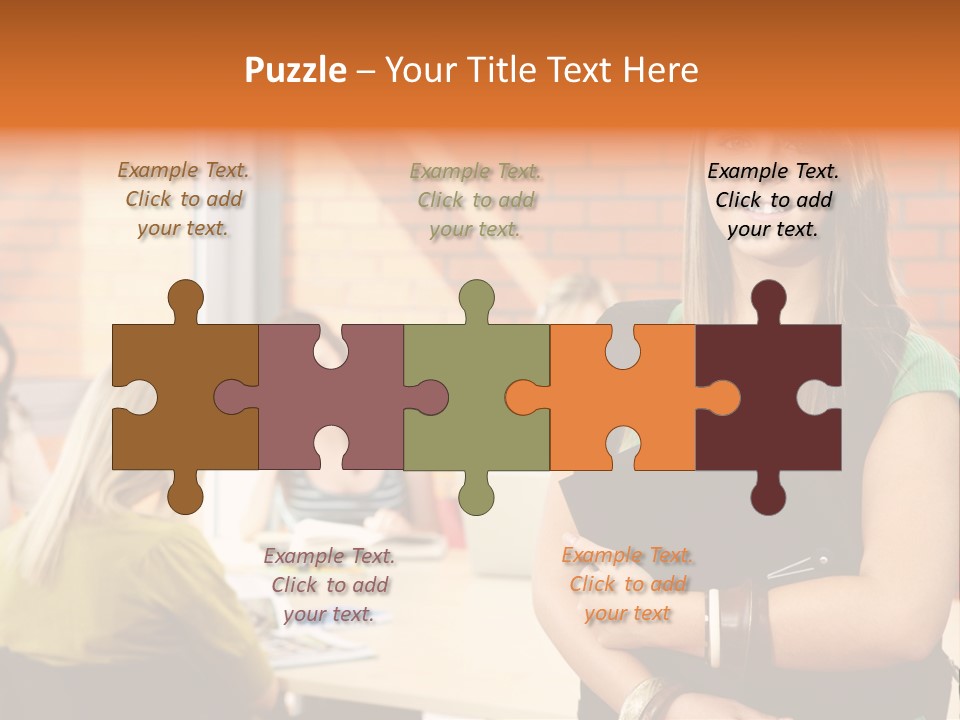 Horizontal Having Clothing PowerPoint Template