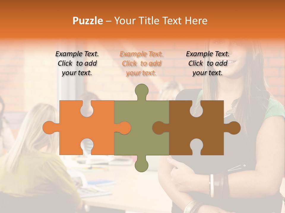 Horizontal Having Clothing PowerPoint Template