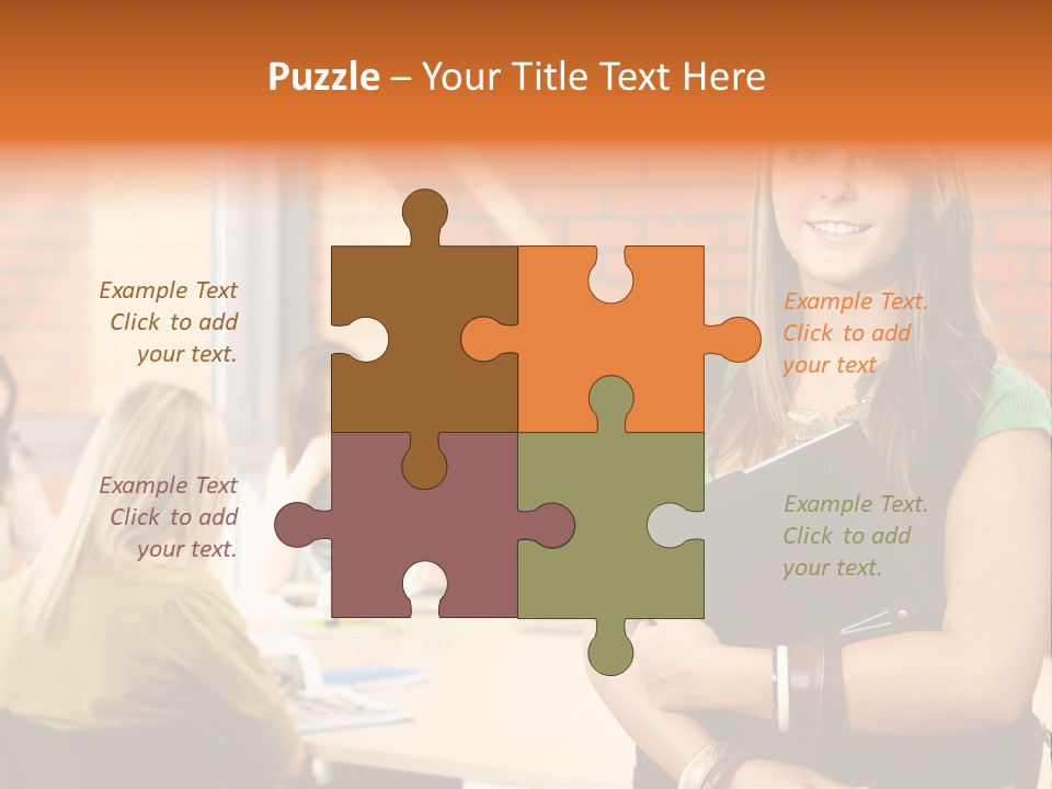 Horizontal Having Clothing PowerPoint Template