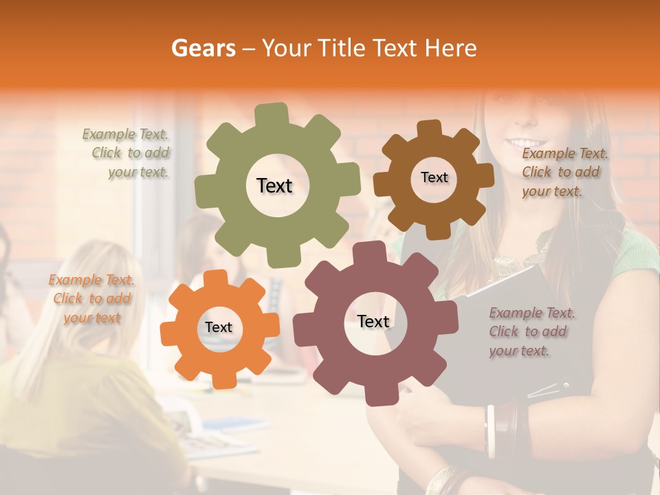 Horizontal Having Clothing PowerPoint Template