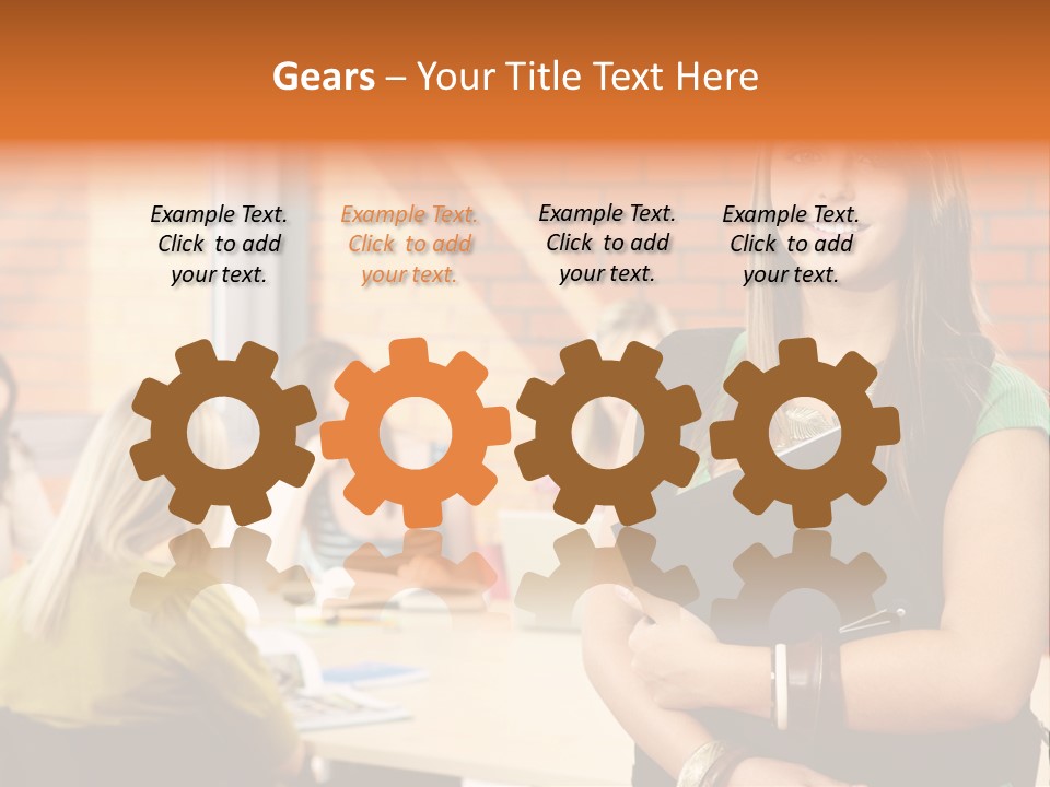 Horizontal Having Clothing PowerPoint Template