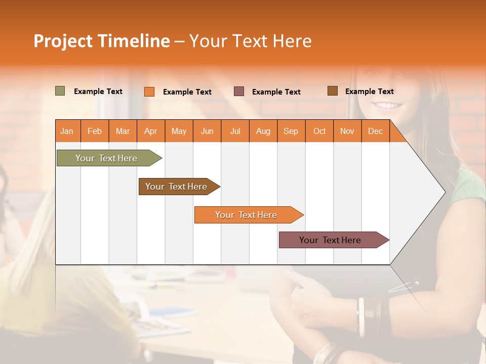 Horizontal Having Clothing PowerPoint Template