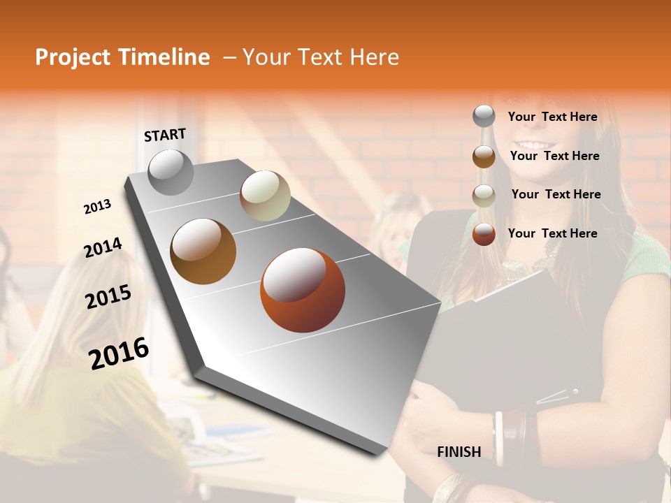 Horizontal Having Clothing PowerPoint Template