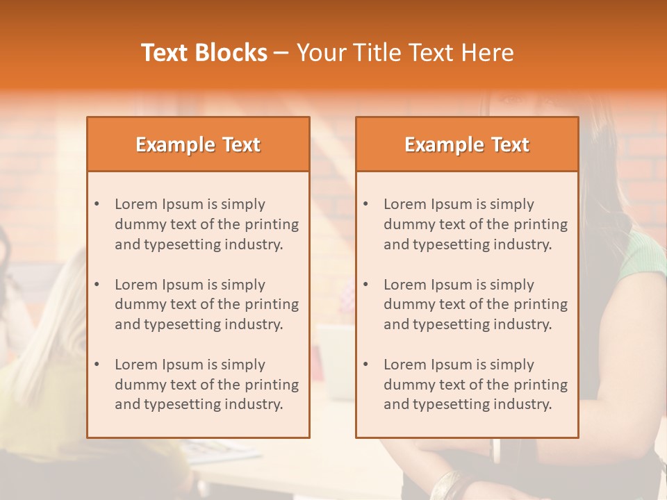 Horizontal Having Clothing PowerPoint Template