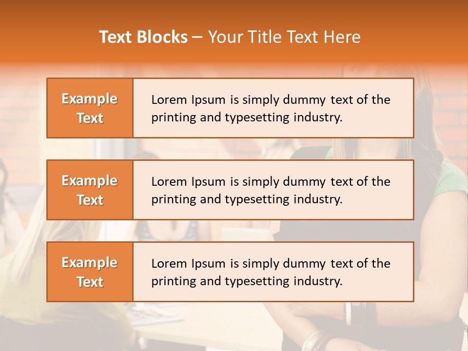Horizontal Having Clothing PowerPoint Template