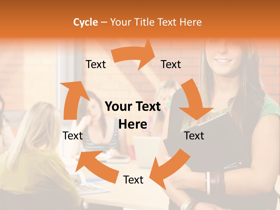Horizontal Having Clothing PowerPoint Template