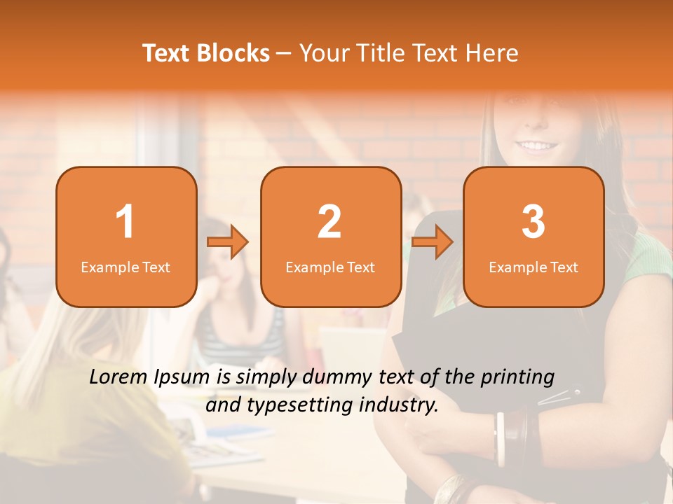 Horizontal Having Clothing PowerPoint Template