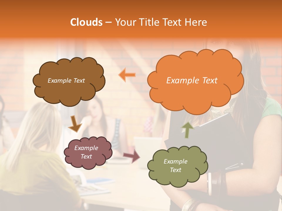 Horizontal Having Clothing PowerPoint Template