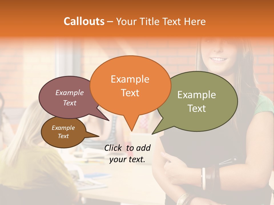 Horizontal Having Clothing PowerPoint Template