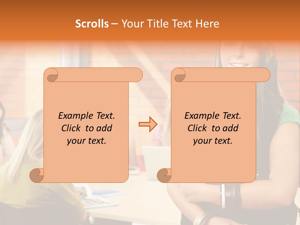 Horizontal Having Clothing PowerPoint Template