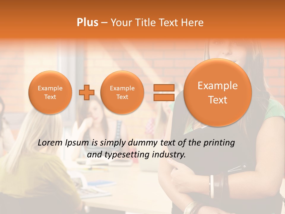 Horizontal Having Clothing PowerPoint Template