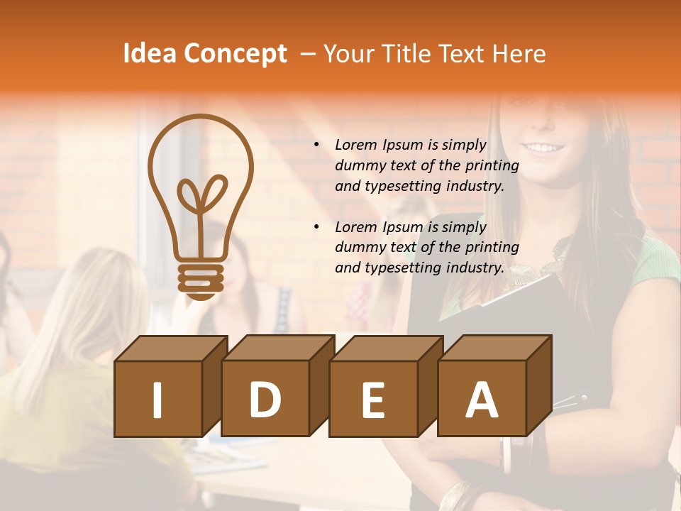 Horizontal Having Clothing PowerPoint Template