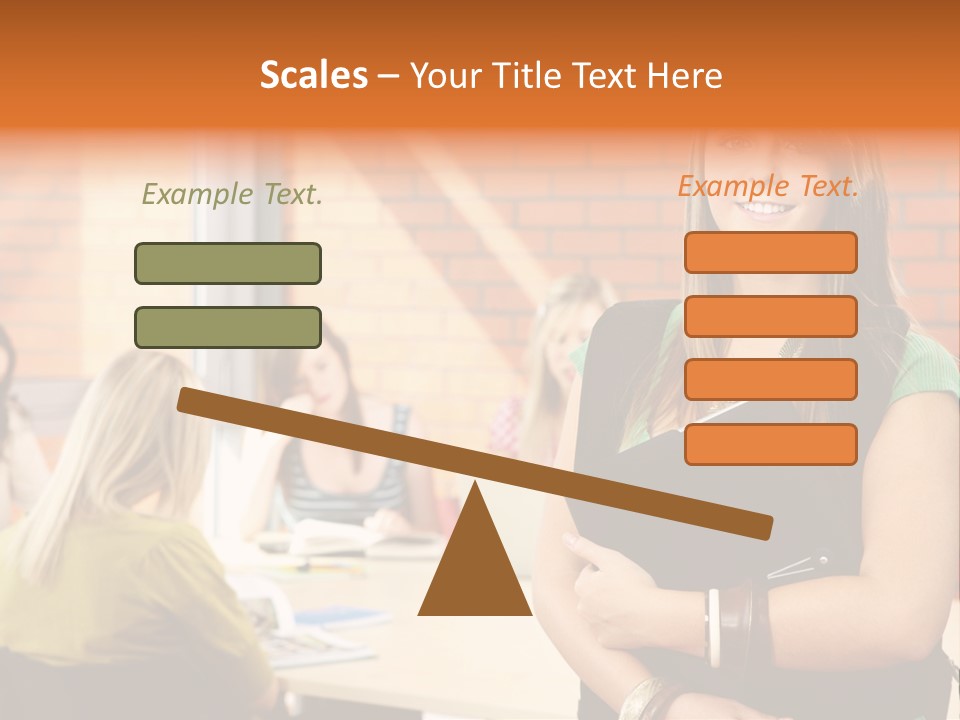 Horizontal Having Clothing PowerPoint Template
