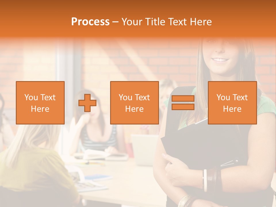 Horizontal Having Clothing PowerPoint Template