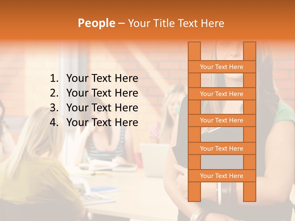 Horizontal Having Clothing PowerPoint Template