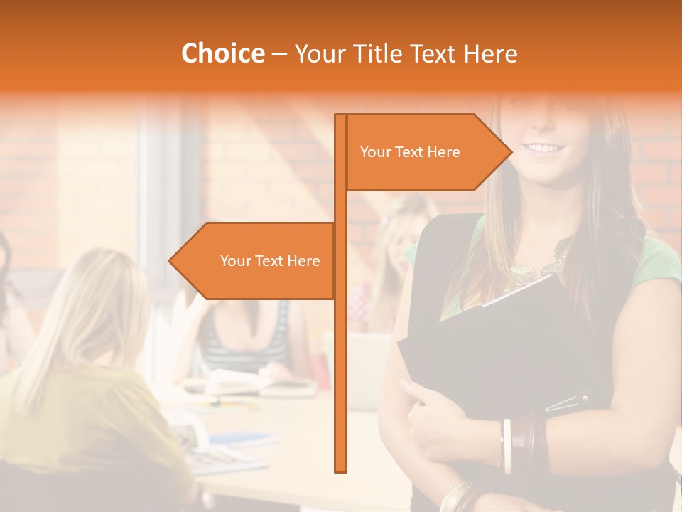 Horizontal Having Clothing PowerPoint Template