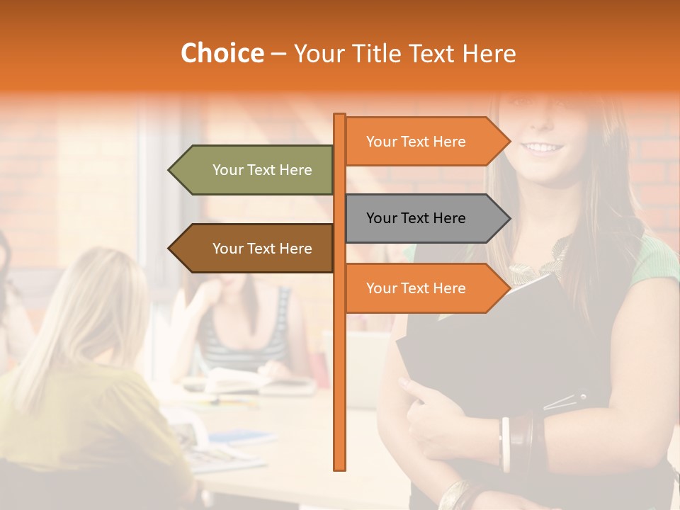 Horizontal Having Clothing PowerPoint Template