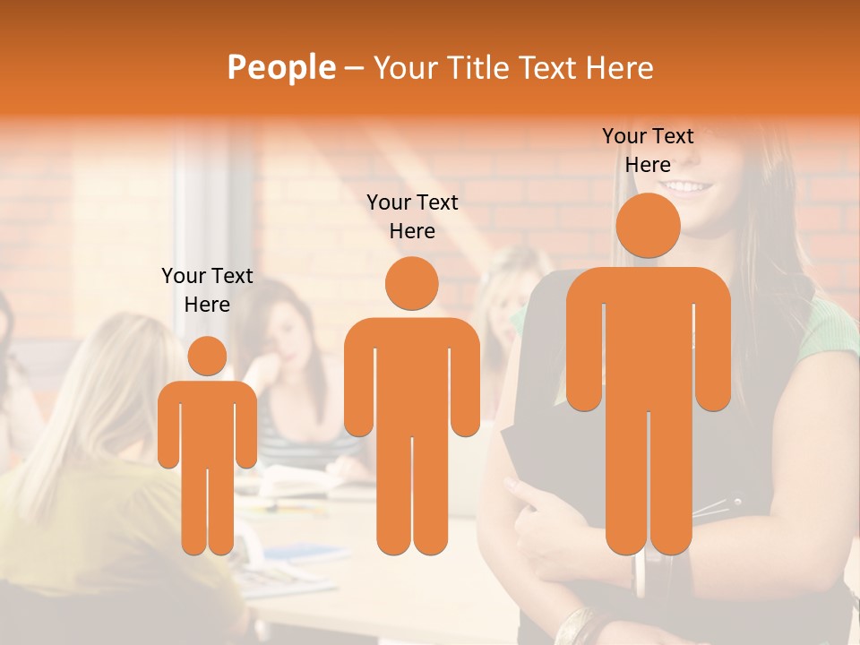 Horizontal Having Clothing PowerPoint Template