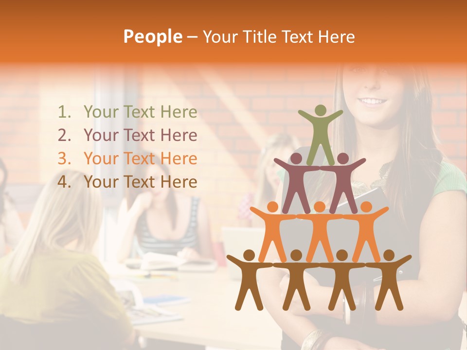 Horizontal Having Clothing PowerPoint Template