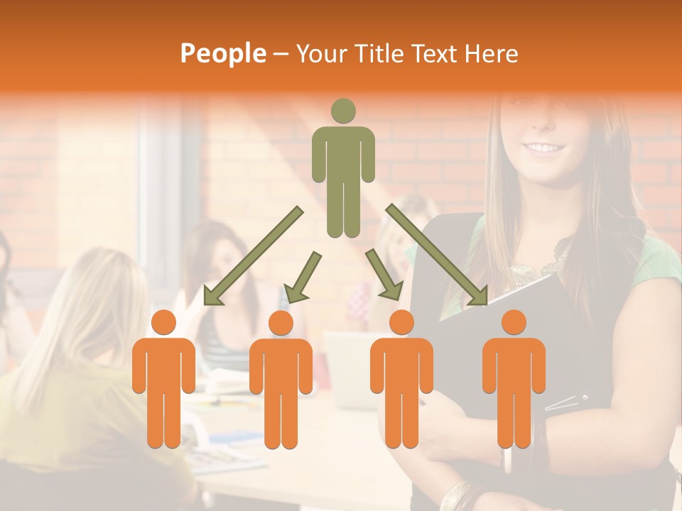 Horizontal Having Clothing PowerPoint Template