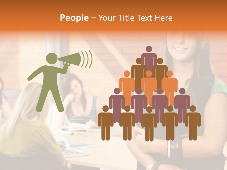 Horizontal Having Clothing PowerPoint Template