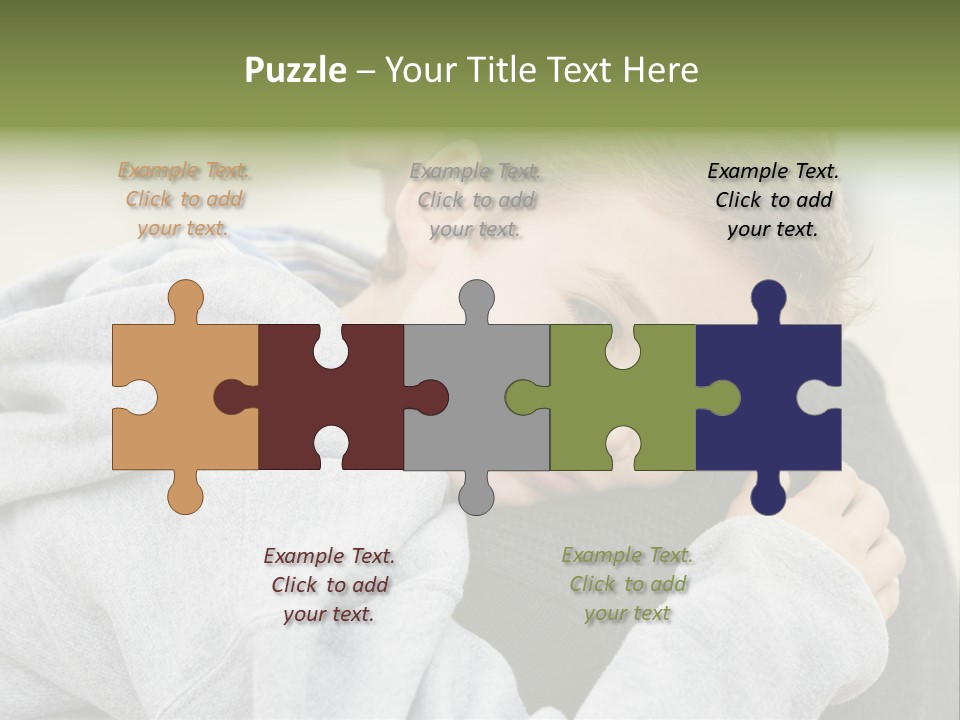 Horizontal Having Clothing PowerPoint Template