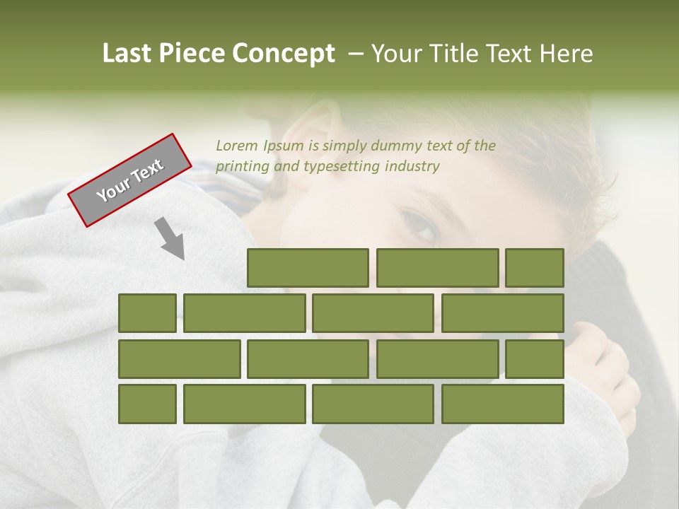 Horizontal Having Clothing PowerPoint Template