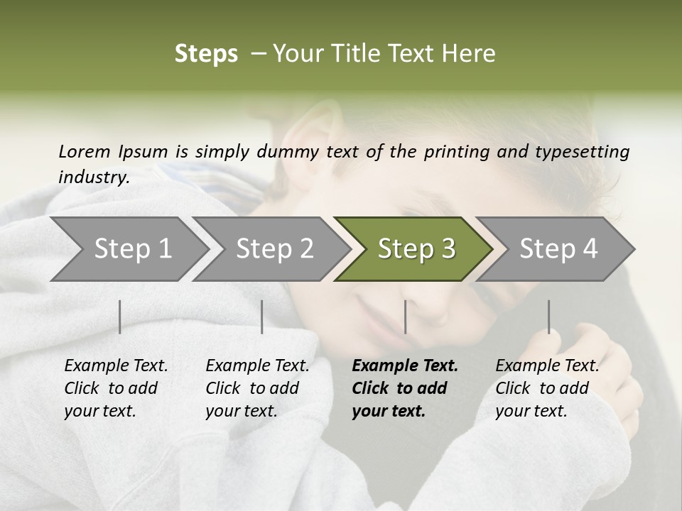 Horizontal Having Clothing PowerPoint Template