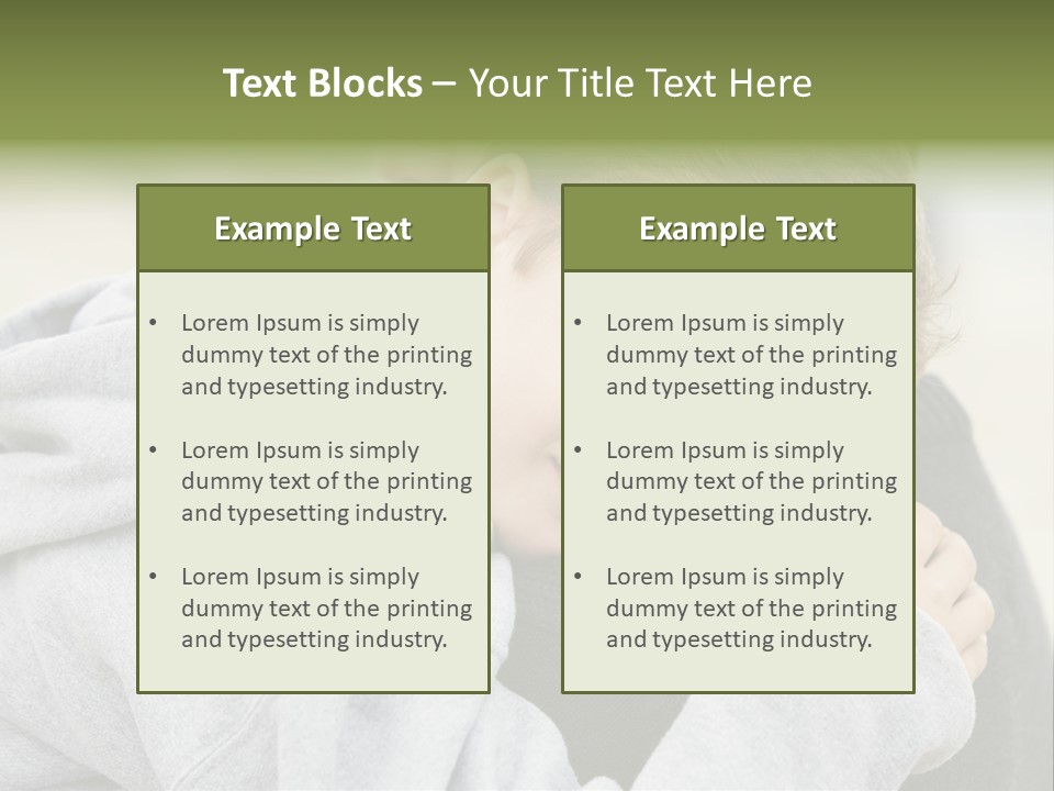 Horizontal Having Clothing PowerPoint Template