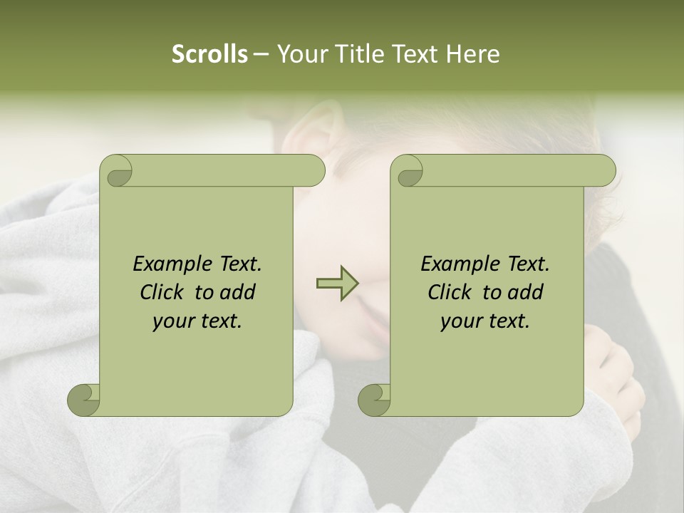 Horizontal Having Clothing PowerPoint Template