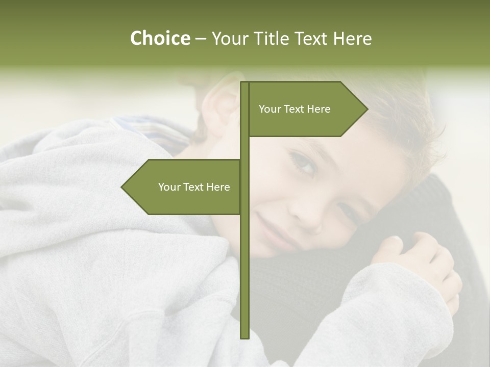 Horizontal Having Clothing PowerPoint Template