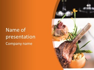 Restaurant Grill Meat PowerPoint Template