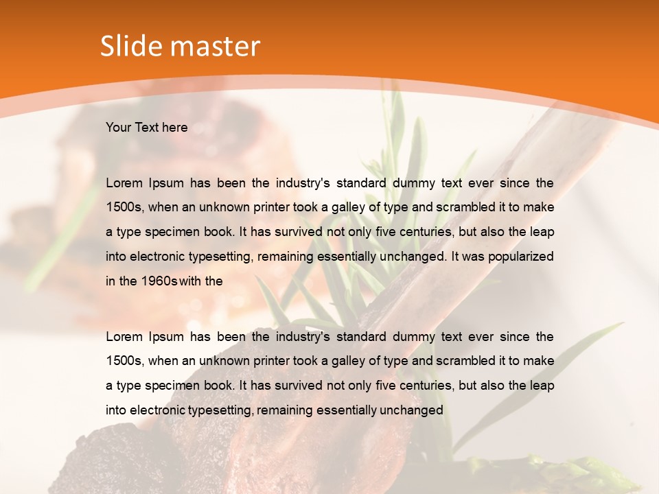 Restaurant Grill Meat PowerPoint Template