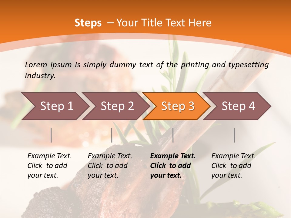 Restaurant Grill Meat PowerPoint Template
